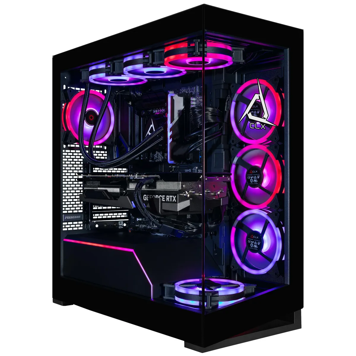 CLX Gaming CLX Gaming TGMHORRTU6200BM gaming PC Intel Core Ultra 9 285K 48GB DDR5 RTX 5080 16GB GDDR7 2TB NVMe — photo du produit