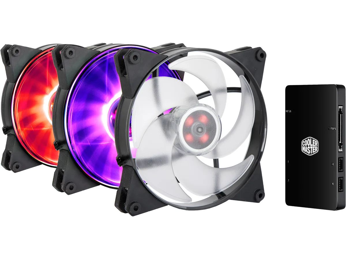 Cooler Master Cooler Master MFY-P4DC-153PC-R1 140 mm case fan 3-pack with RGB controller — foto produk