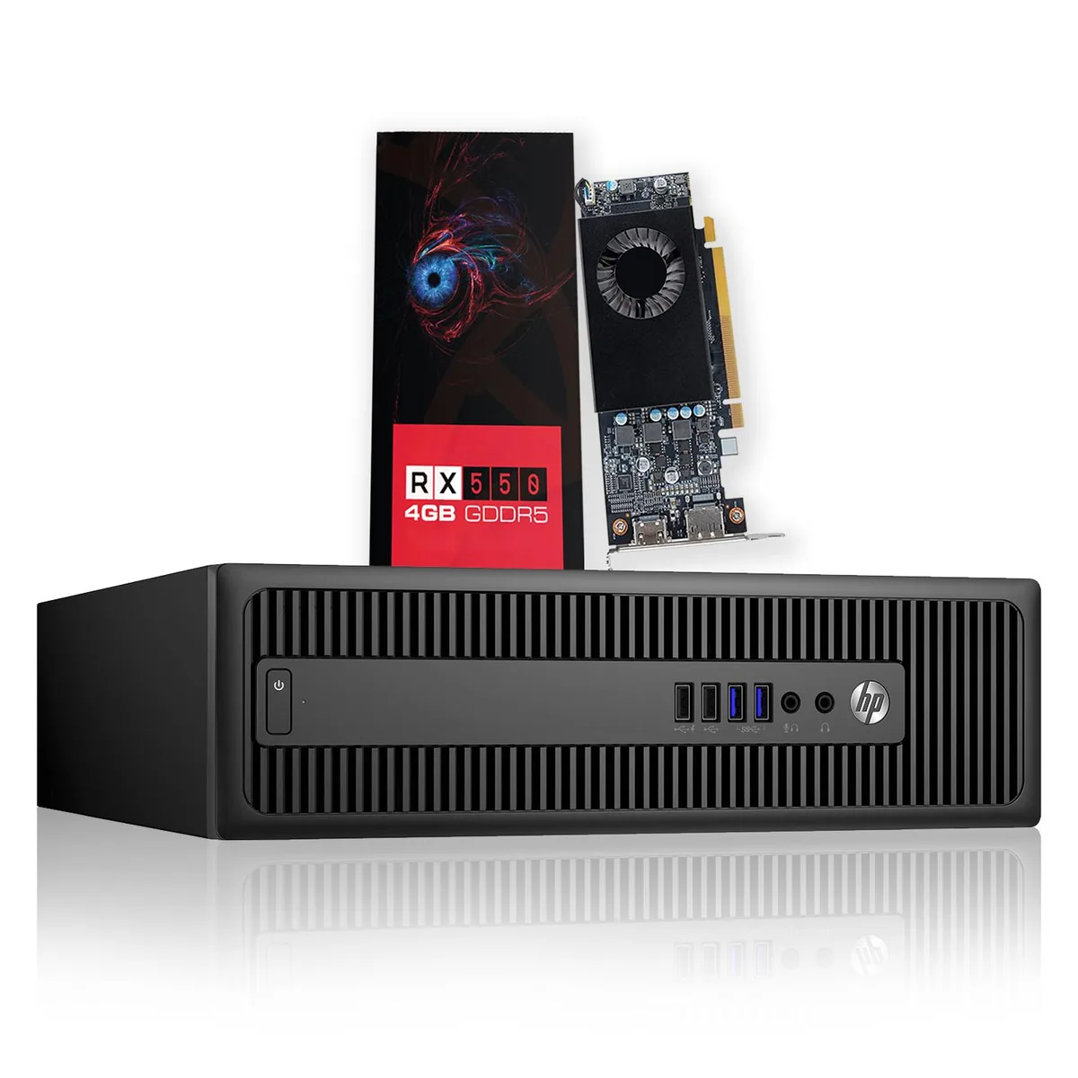 HP HP ProDesk SFF i7-4770 16GB DDR3 1TB SSD RX 550 4GB DDR5 Win 10 Pro — fotografia produsului