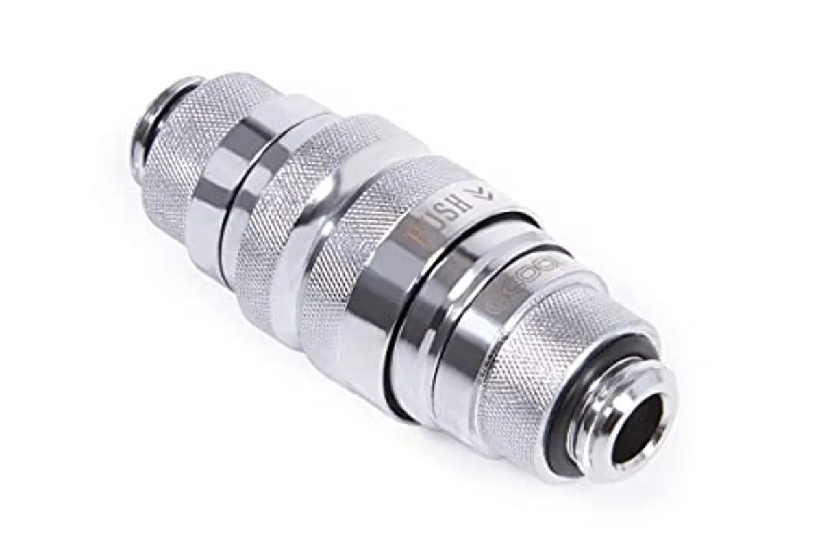 Alphacool Alphacool Eiszapfen G1/4" Quick Release Coupling Set Chrome Brass 17560 — ürün fotoğrafı