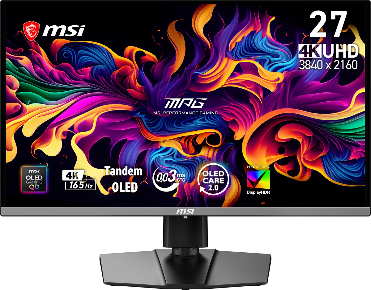 MSI MSI MAG 272UP QD-OLED E16 26.5" 4K 165Hz gaming monitor — photo du produit