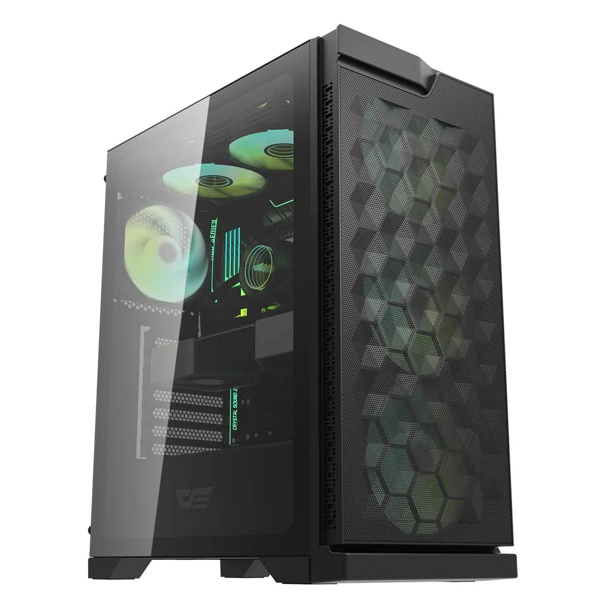 darkFlash darkFlash DK361 ATX Mid Tower PC Case, Black — product photo
