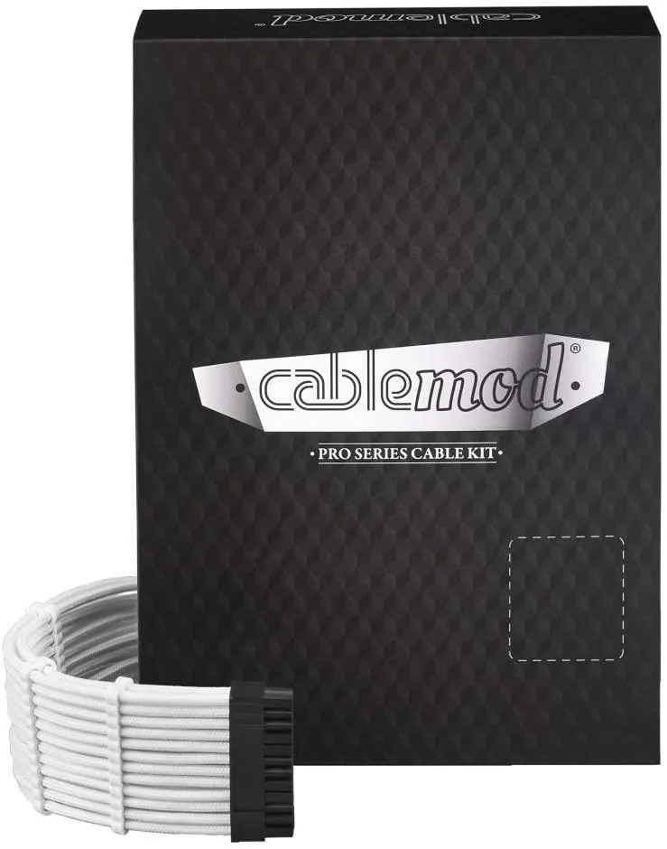 CableMod CableMod C-Series Pro ModFlex Sleeved Cable Kit for Corsair RM White — photo du produit