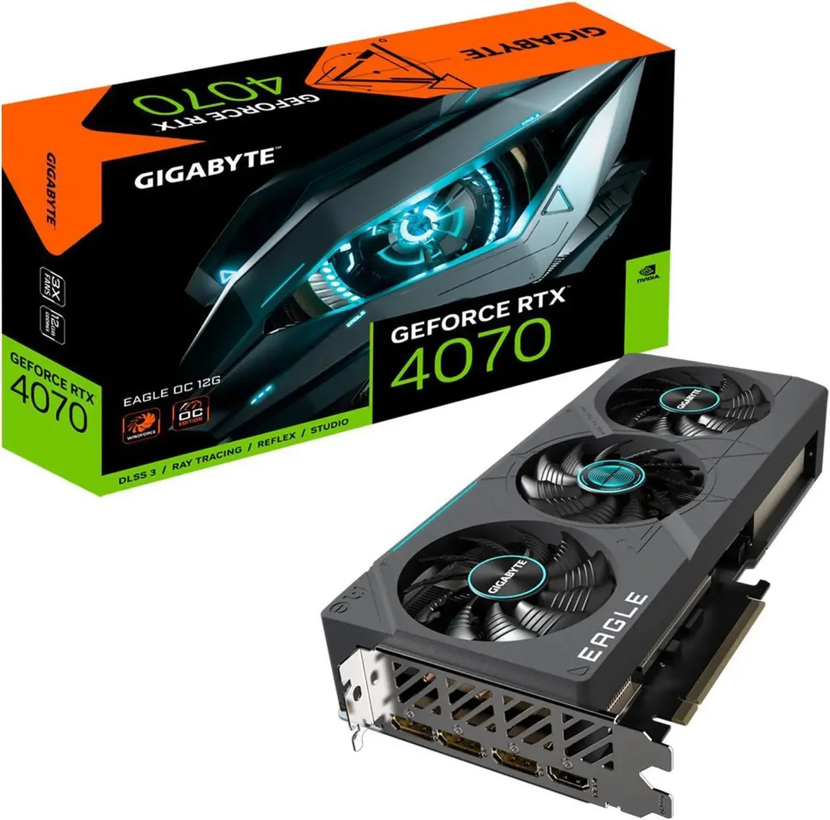 GIGABYTE GIGABYTE Eagle GeForce RTX 4070 12GB GDDR6X graphics card — photo du produit
