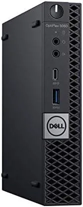 Compact Dell 5060 micro desktop with wireless keyboard and mouse