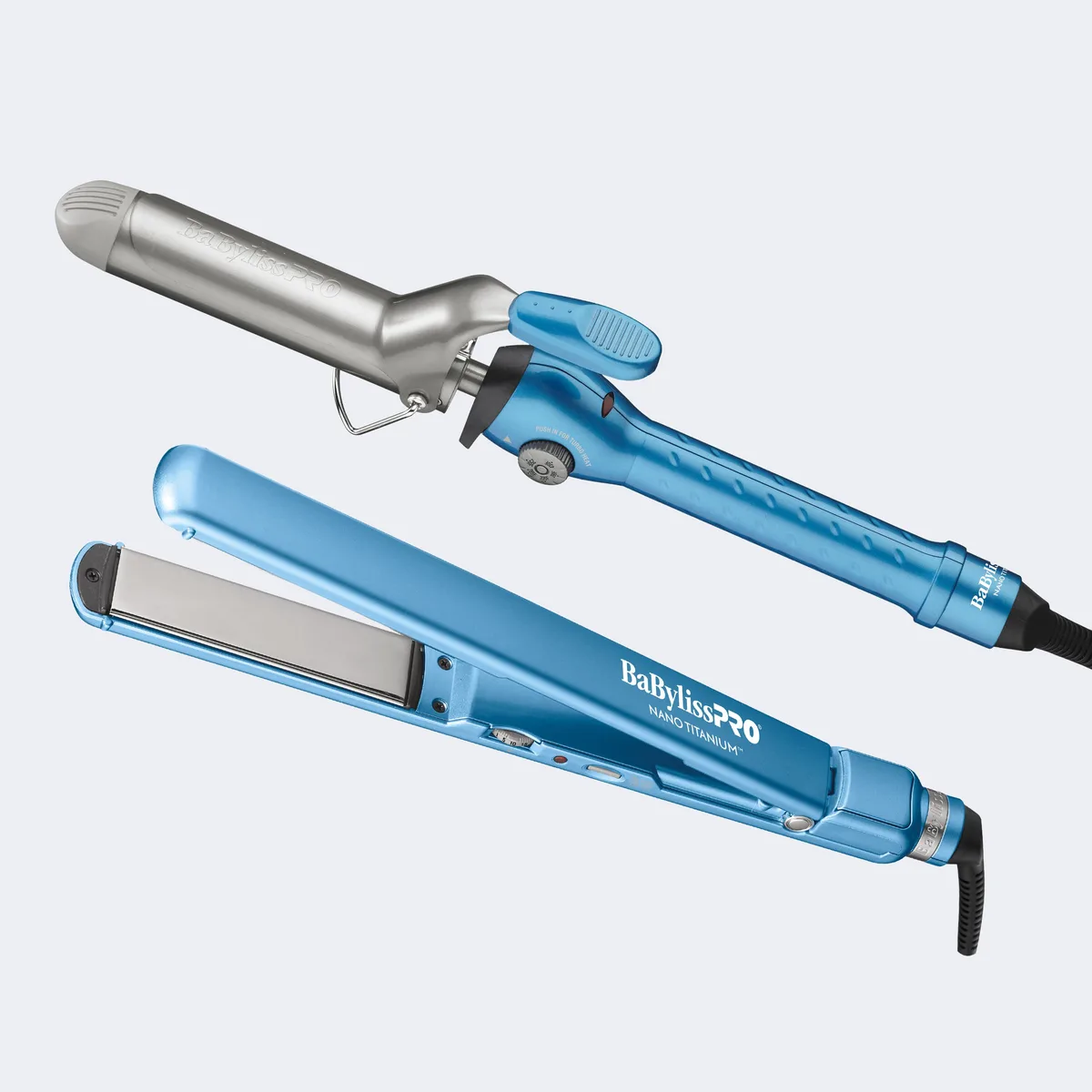 Babyliss Pro Babyliss Pro BNTPP95 1¼" Spring Curl Iron &amp; 1" Ultra-Thin Flat Iron Prepack — product photo