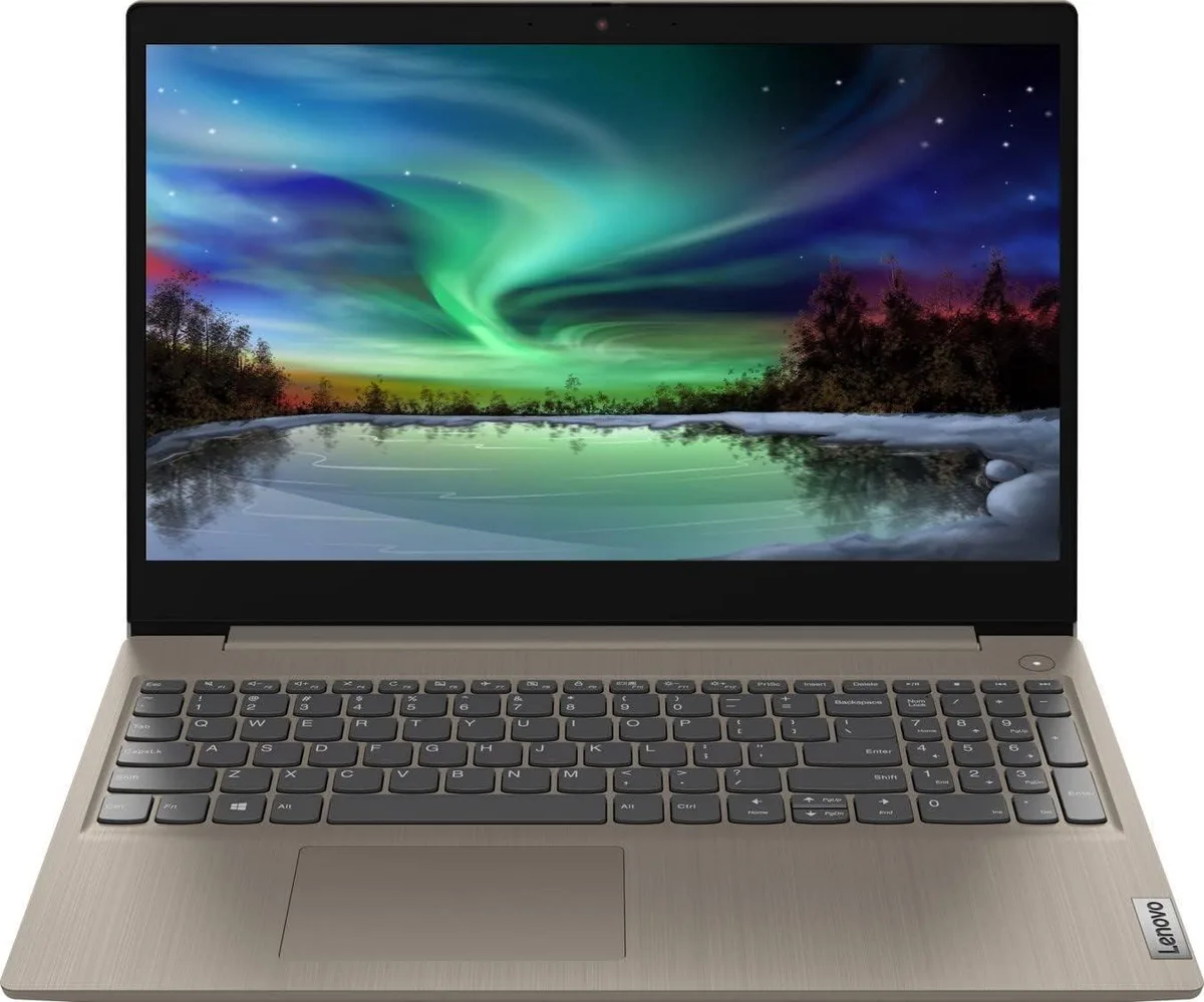 Almond coloured 15.6 inch touchscreen laptop closed