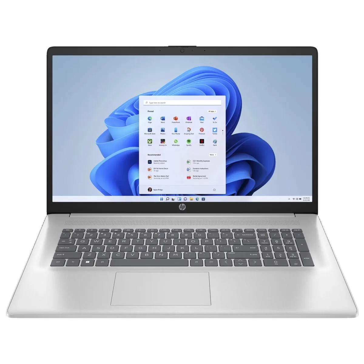 HP HP 17 Business Laptop i5-1335U 16GB 512GB 17.3" FHD Silver — photo du produit