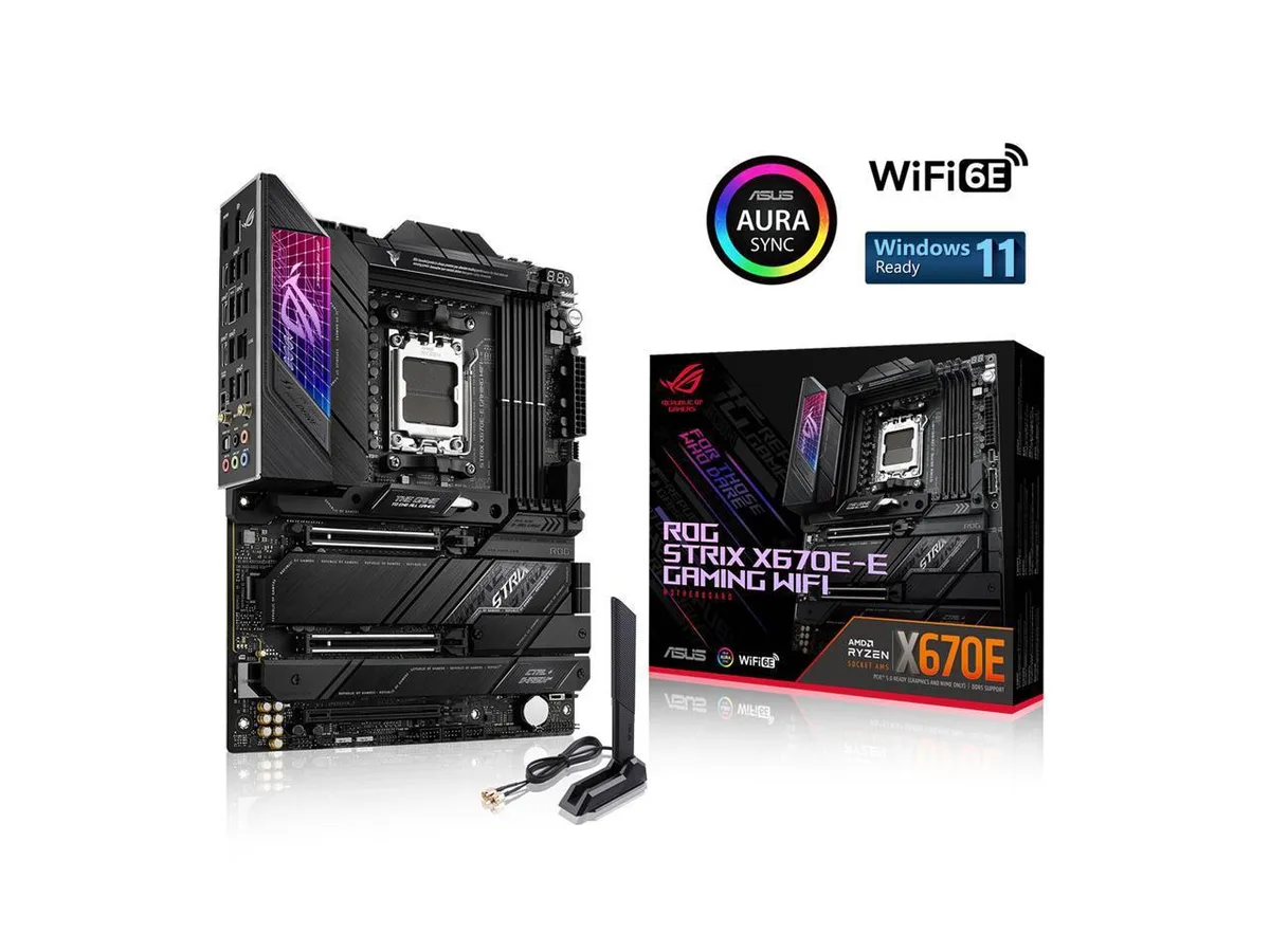 ASUS ASUS ROG STRIX X670E-E GAMING WIFI AMD motherboard 18+2 power stages — product photo