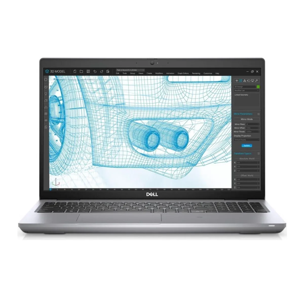 Black Dell Precision 3561 15.6 inch laptop with power adapter