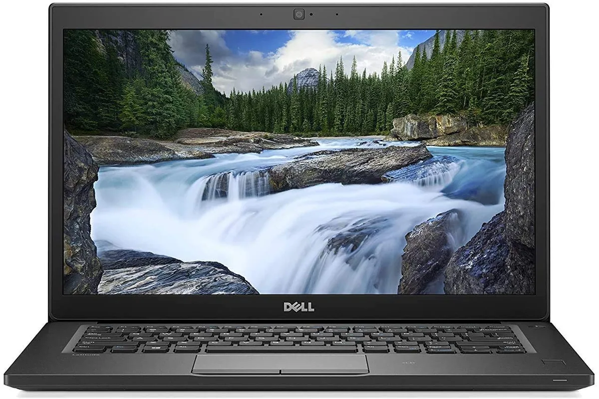 Silver Dell Latitude 7490 14 inch laptop closed