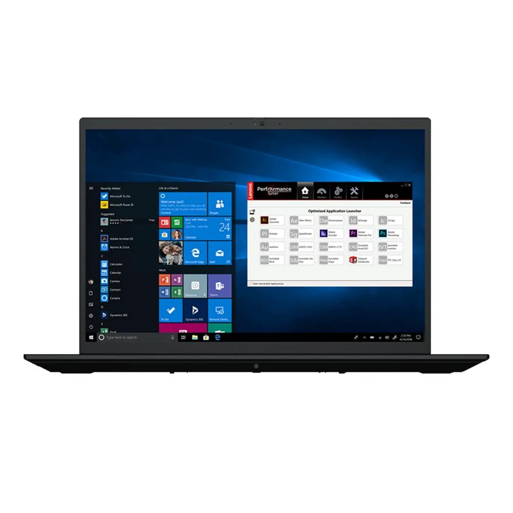 Silver 16-inch laptop with narrow bezels and matte finish