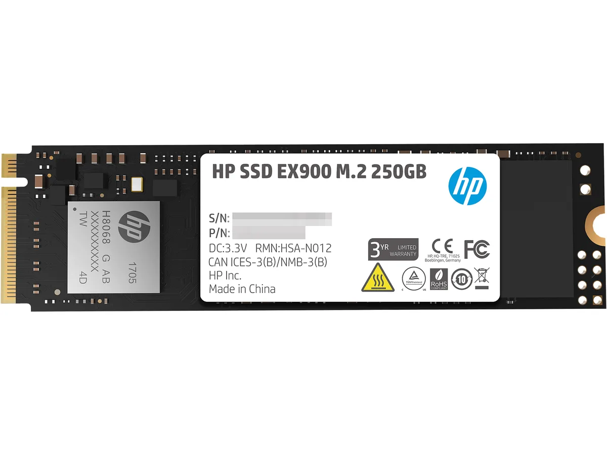 HP HP EX900 250GB M.2 2280 internal SSD 2YY43AA#ABC — photo du produit