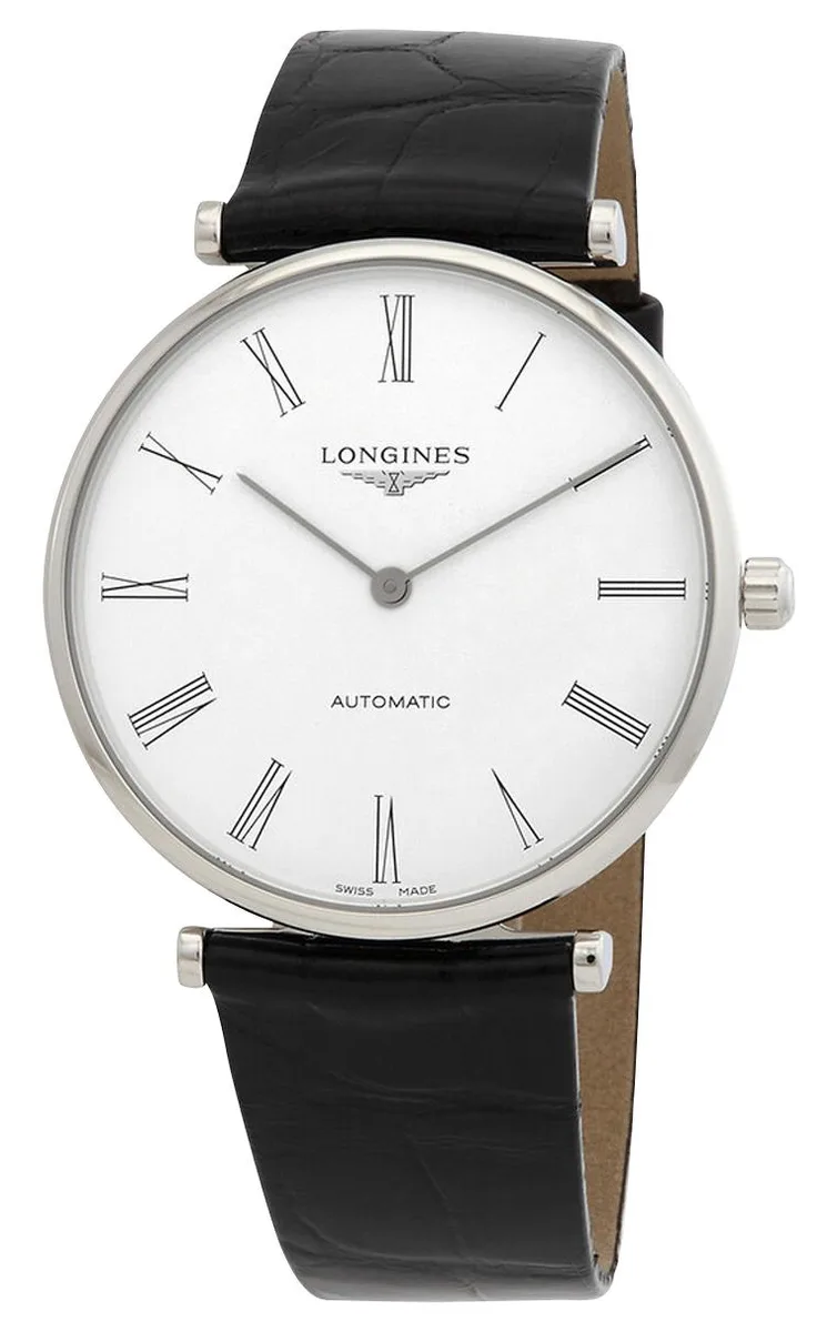 Longines Longines La Grande Classique Automatic 38 mm White Dial Black Leather Strap L49184112 — product photo