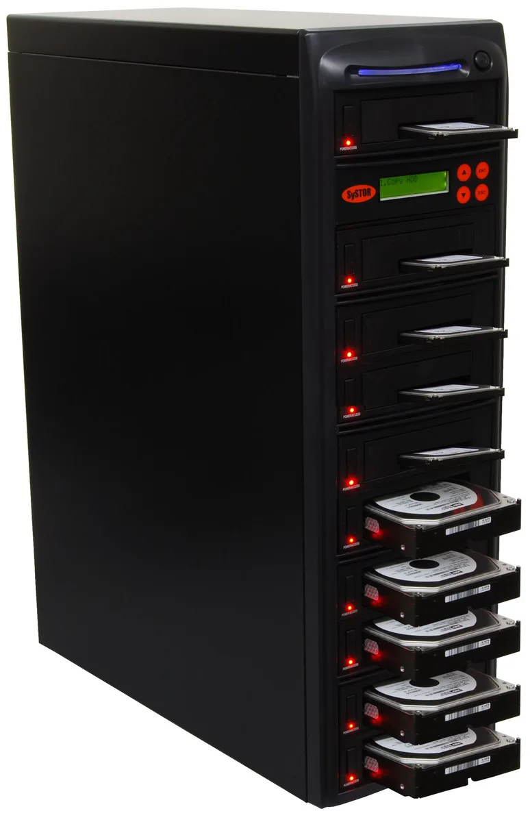 Systor Systor 1-to-9 SATA Duplicator SYS209HS-DP Dual Port Hot Swap — produktfoto