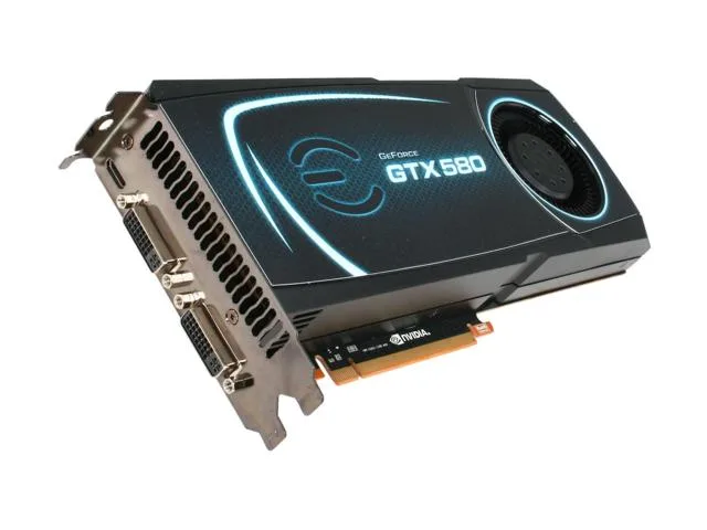 EVGA EVGA GeForce GTX 580 SuperClocked 015-P3-1582-AR graphics card — Produktfoto