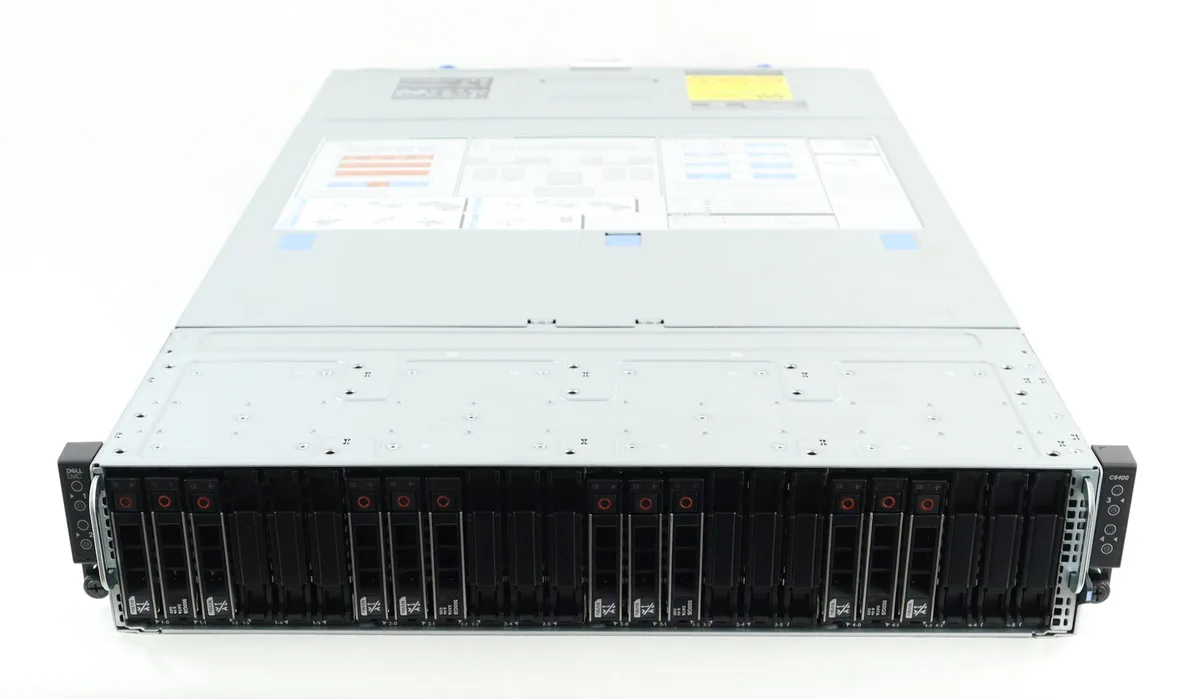 Dell PowerEdge C6400 rack server chassis front view