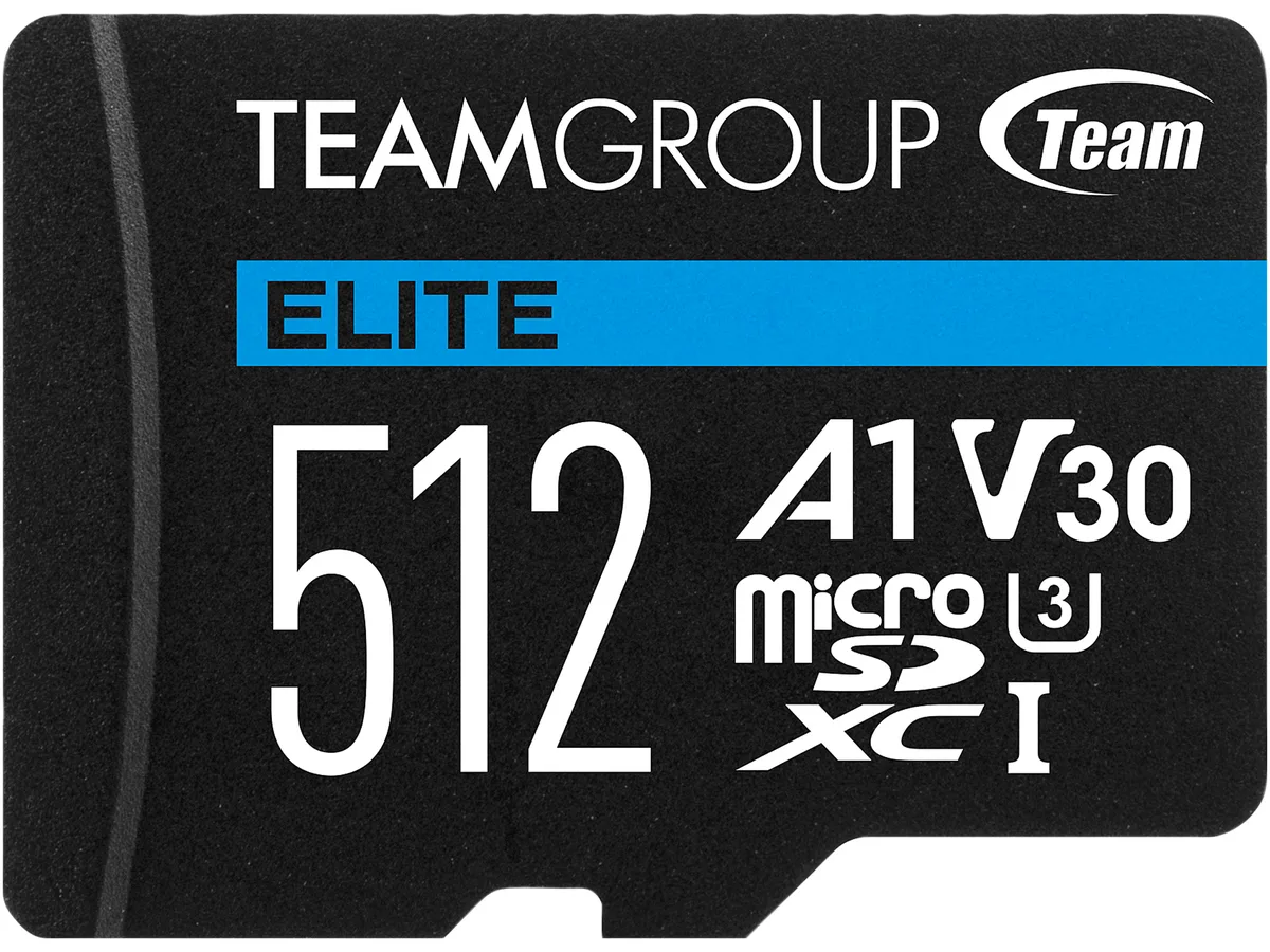 Team Group Team Group 512GB Elite microSDXC UHS-I U3 V30 A1 100MB/s TEAUSDX512GIV30A103 — product photo