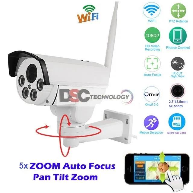DiySecurityCameraWorld DiySecurityCameraWorld IPCX-B987W 2.0MP 1080P PTZ network camera — product photo