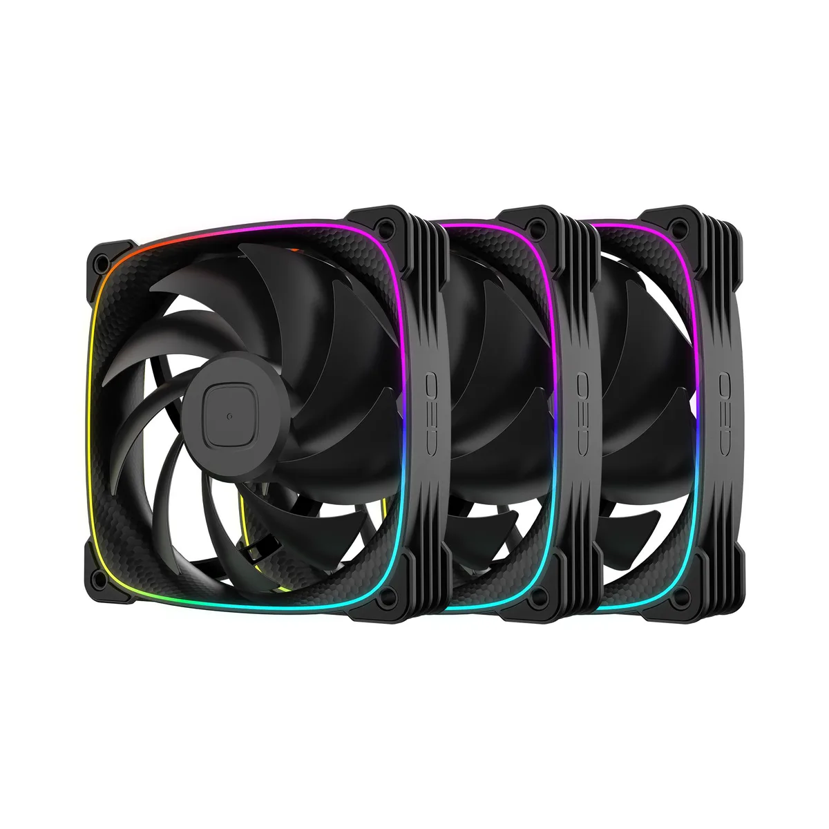 Geometric Future Geometric Future Squama 3003-12 30mm ARGB case fan 3-pack black — ürün fotoğrafı