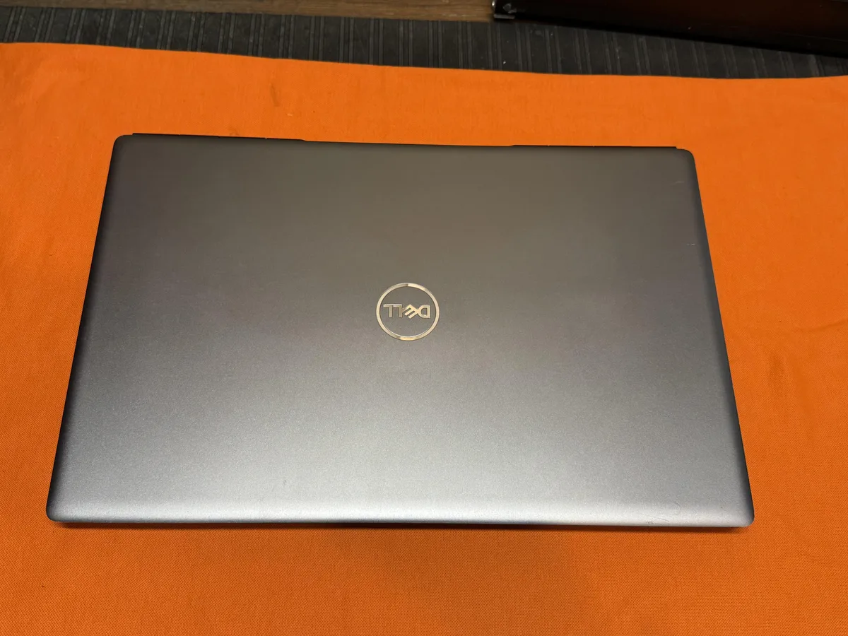 Silver Dell Precision 7760 17.3 inch mobile workstation with backlit keyboard and webcam
