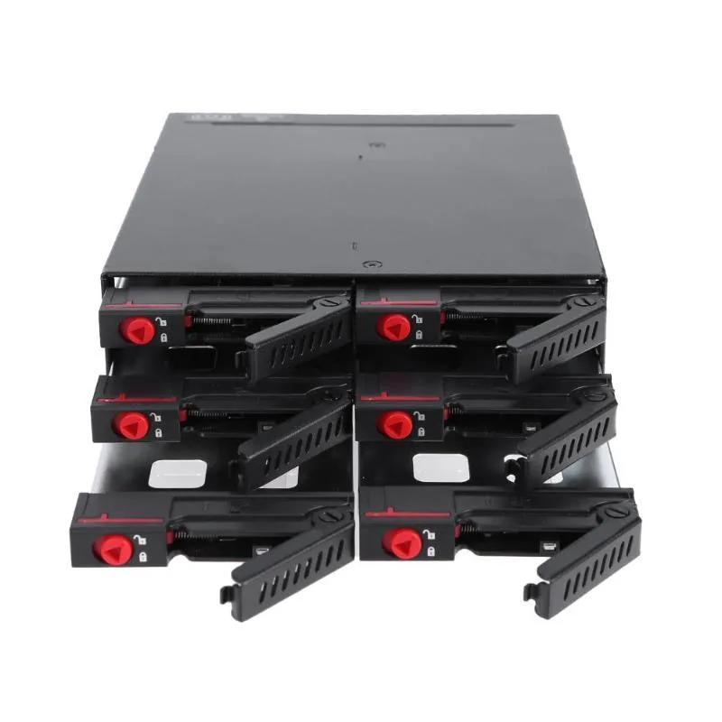 Hetai Tech Hetai Tech 6 Bay 2.5" SATA Enclosure Black — product photo