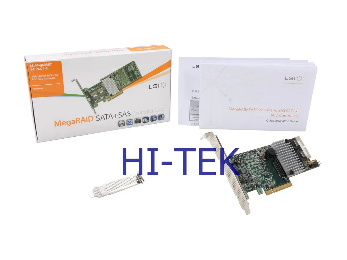 LSI LSI 9271-8I MegaRAID SAS 6Gb 8-Port PCIe 3.0 x8 Host Bus Adapter Standard Bracket — product photo