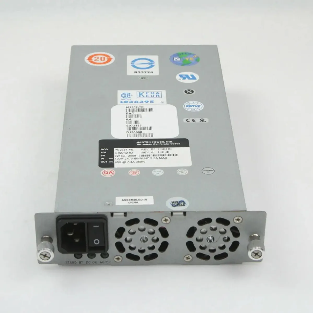 KHACHIMO KHACHIMO ML6000 3-02742-03 YF636 PS2357-YE power supply — photo du produit