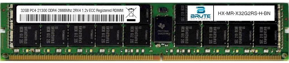 Brute Networks Brute Networks Cisco Compatible 32GB DDR4 2666 2Rx4 1.2V ECC Registered RDIMM — product photo