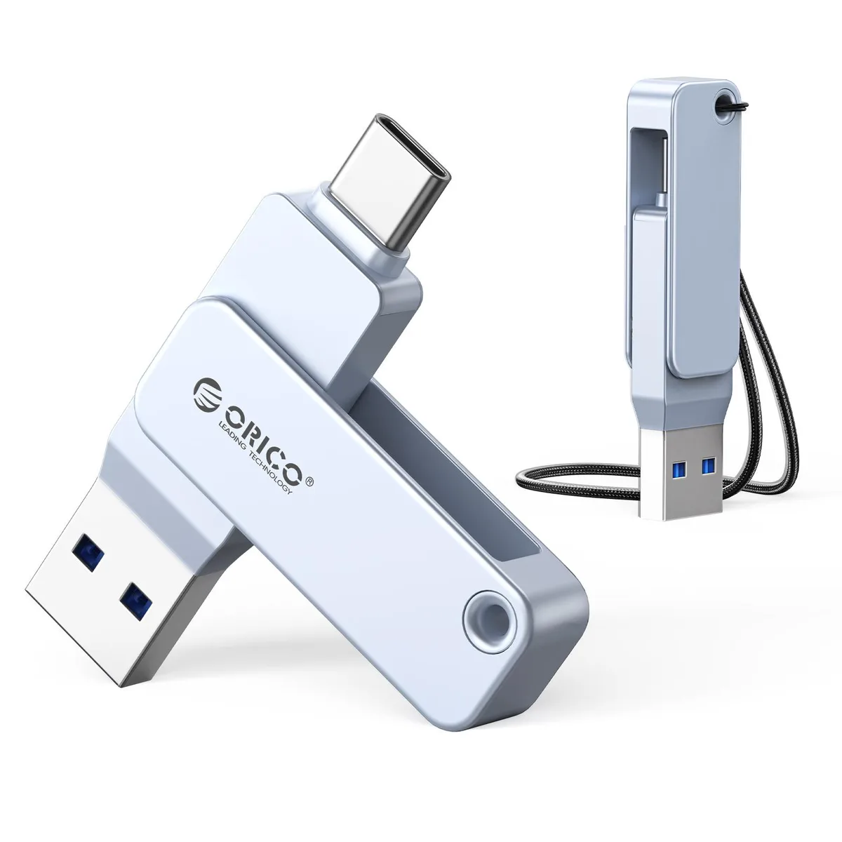 Orico Orico EB05 64GB USB-C USB-A Flash Drive Blue — 제품 사진