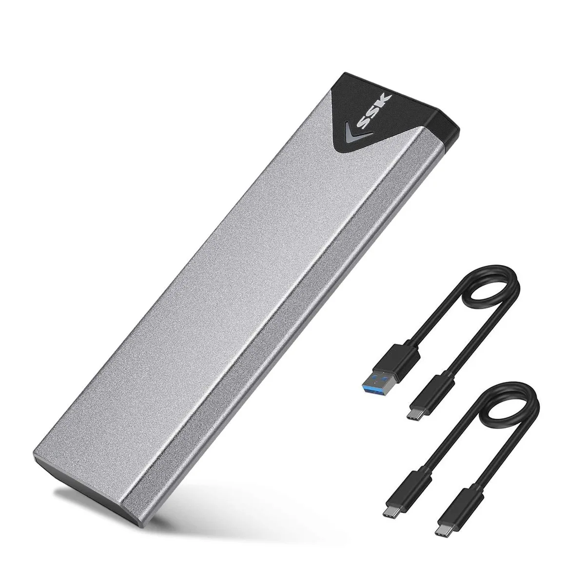  SSK SHE-C325 PRO M.2 NVME SATA Enclosure Space Gray 10Gbps — 商品照片