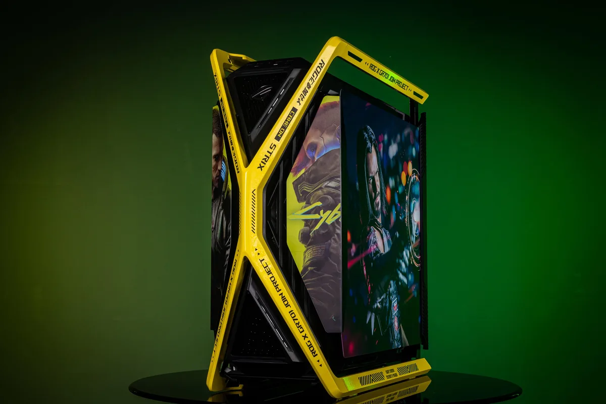 Corn Electronics Corn Electronics GR701 E-ATX PC case Cyberpunk Yellow — photo du produit