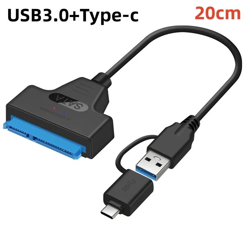 LUOM LUOM L06B2IN1 2in1 USB-C/USB 3.0 to 2.5" SATA Adapter Cable — tuotekuva