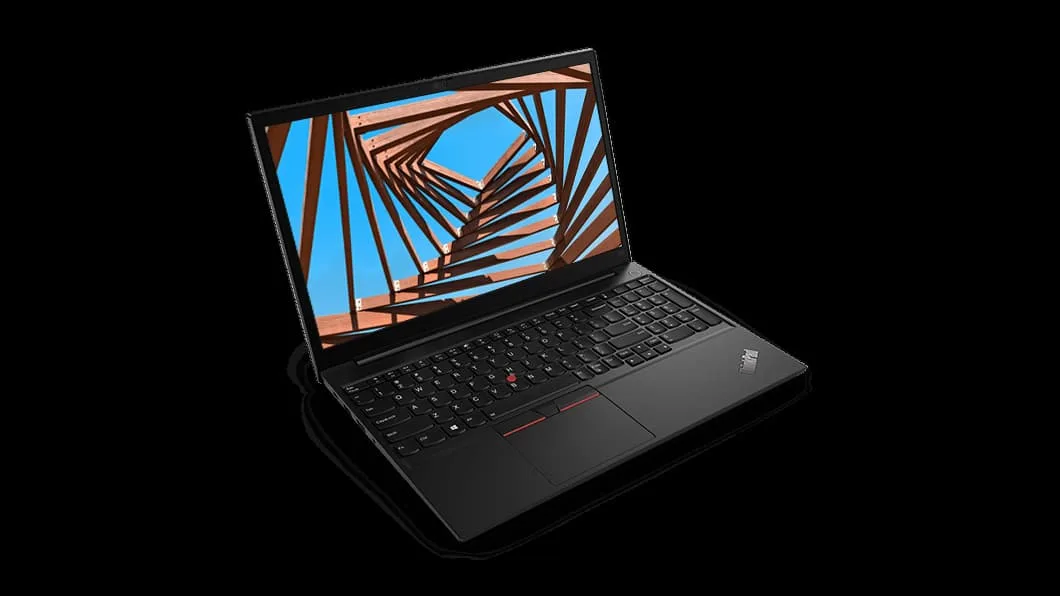 Black 15.6 inch laptop, matte non-touch screen, compact keyboard, thin profile