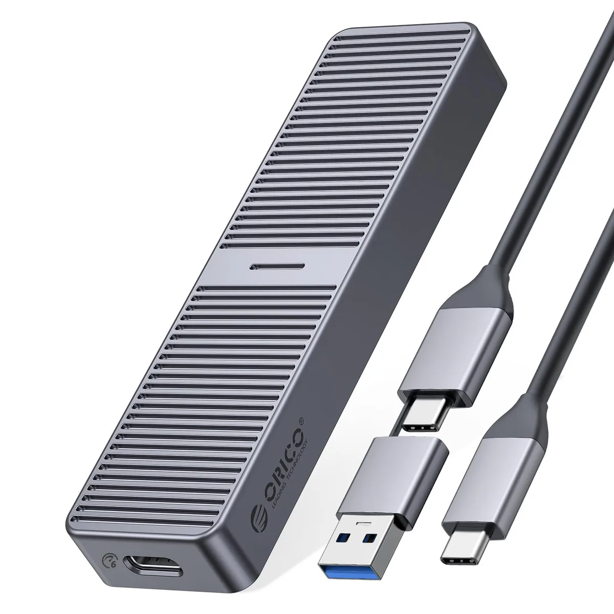 Orico Orico M.2 SATA drive enclosure USB 3.2 Gen2 10Gbps cable 2280 Gray — toote foto