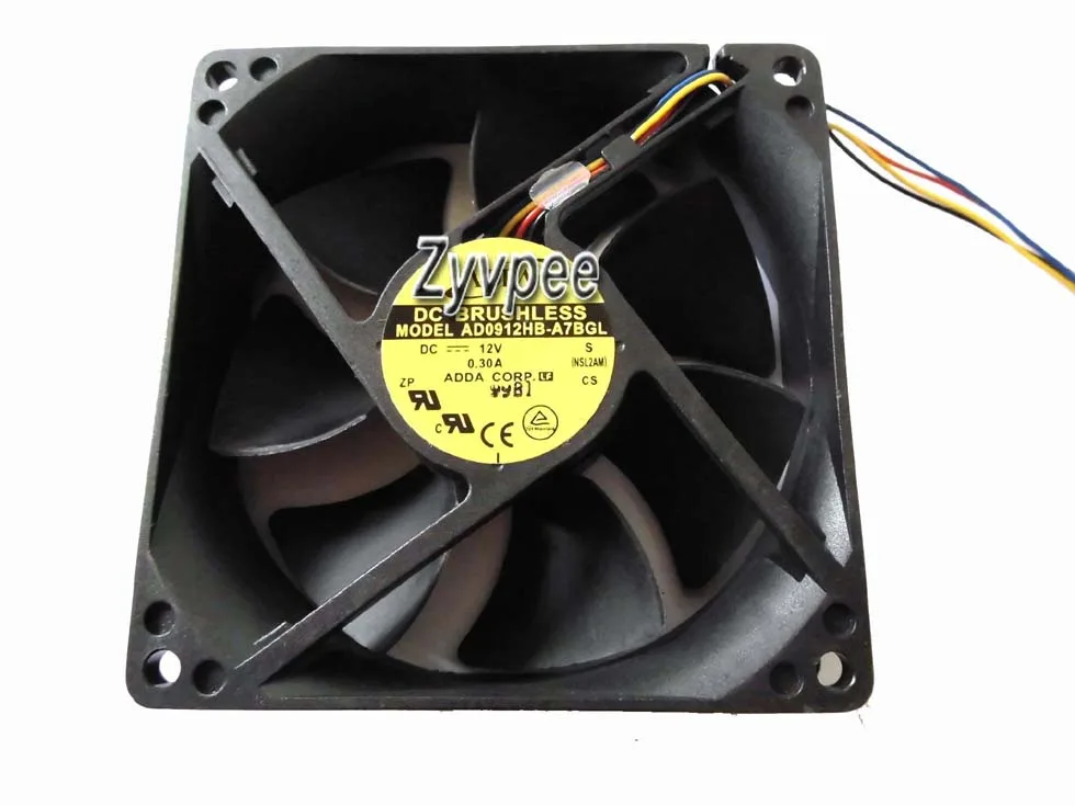 Zyvpee Zyvpee AD0912HB-A7BGL 92mm 12V 0.3A 4-pin case fan — 제품 사진