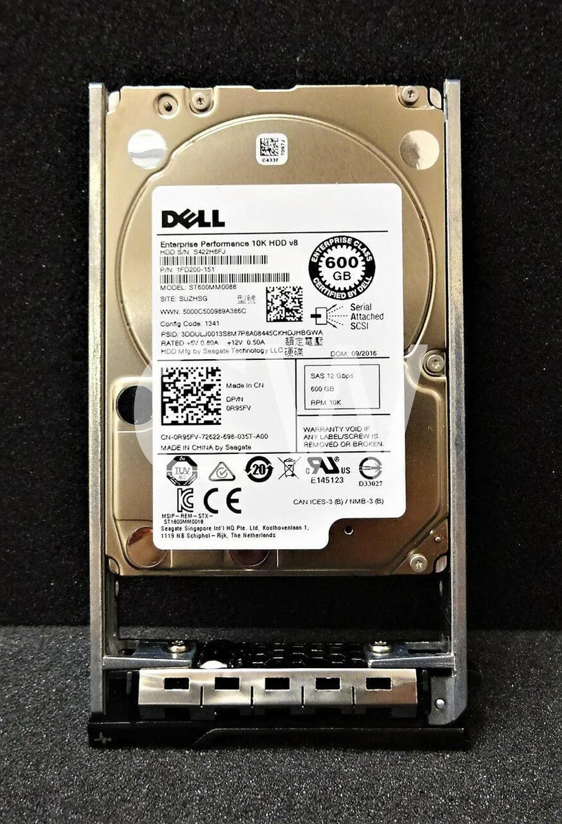 DELL DELL R95FV 600GB 10000RPM 12Gb/s 2.5" SAS internal hard drive — product photo