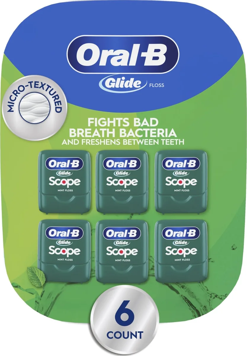  Oral-B Glide Floss Scope Outlast Mint 6×40m 37000986942 — product photo