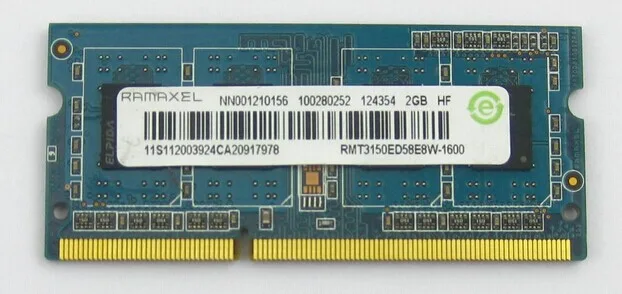 Ramaxel Technology Ramaxel 2GB DDR3 1600 PC3-12800S laptop RAM — zdjęcie produktu