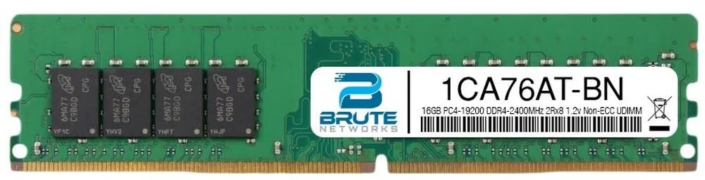 Brute Networks Brute Networks 16GB DDR4-2400 2Rx8 CL15 1.2V Non-ECC UDIMM — product photo