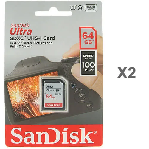 SanDisk SanDisk Ultra 64GB SDXC Class 10 memory card 2-pack — תמונת המוצר