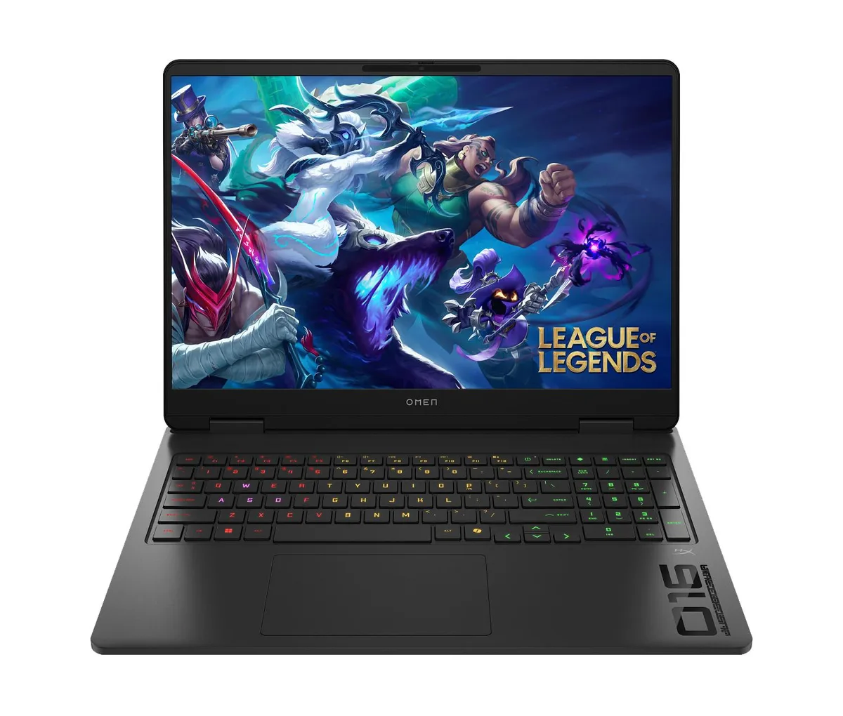 Black HP Omen 16 Slim laptop closed, thin profile, matte finish