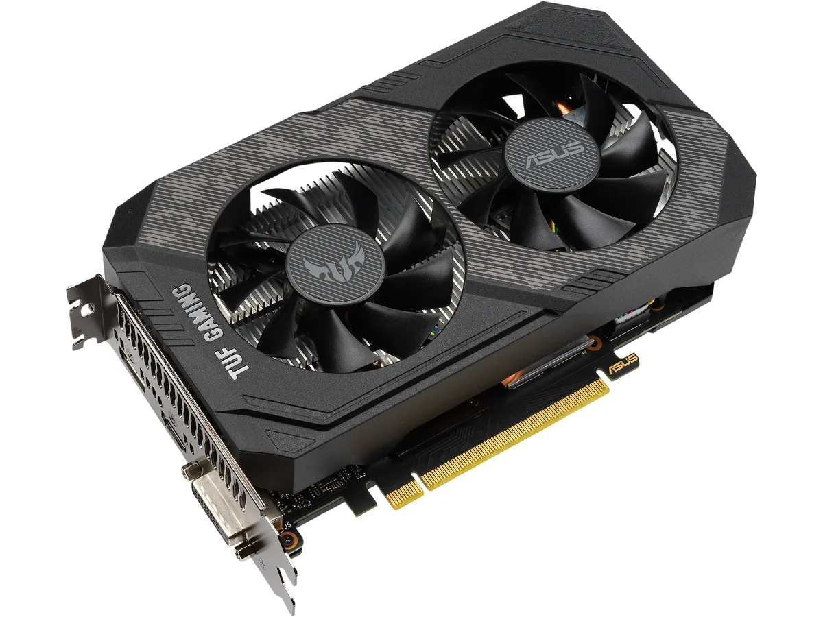 ASUS ASUS TUF-GTX1650S-O4G-GAM GeForce GTX 1650 SUPER 4GB GDDR6 graphics card — product photo