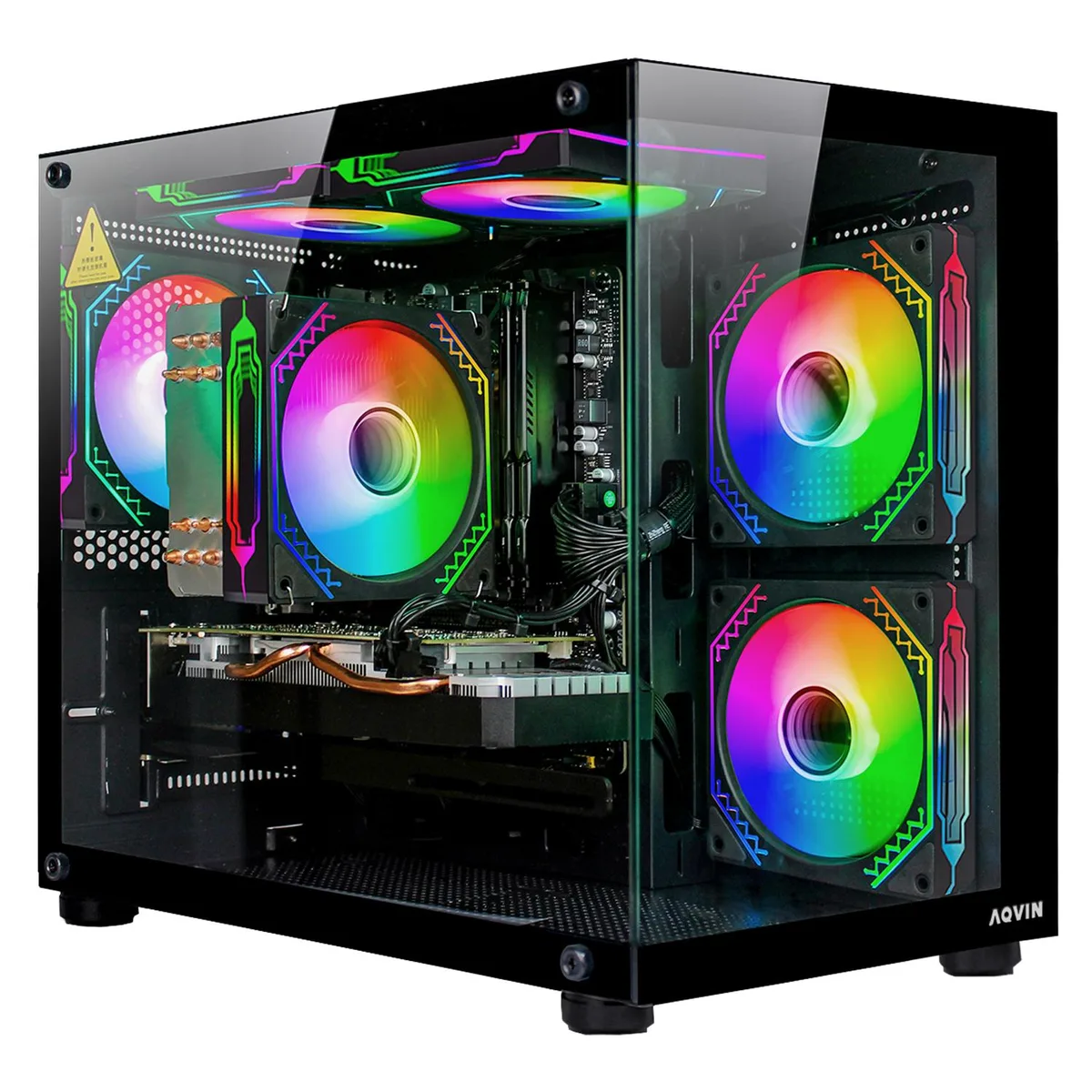 AQVIN AQVIN NEON Gaming PC i7-8700 RTX 3050 6GB 32GB DDR4 1TB NVMe — product photo