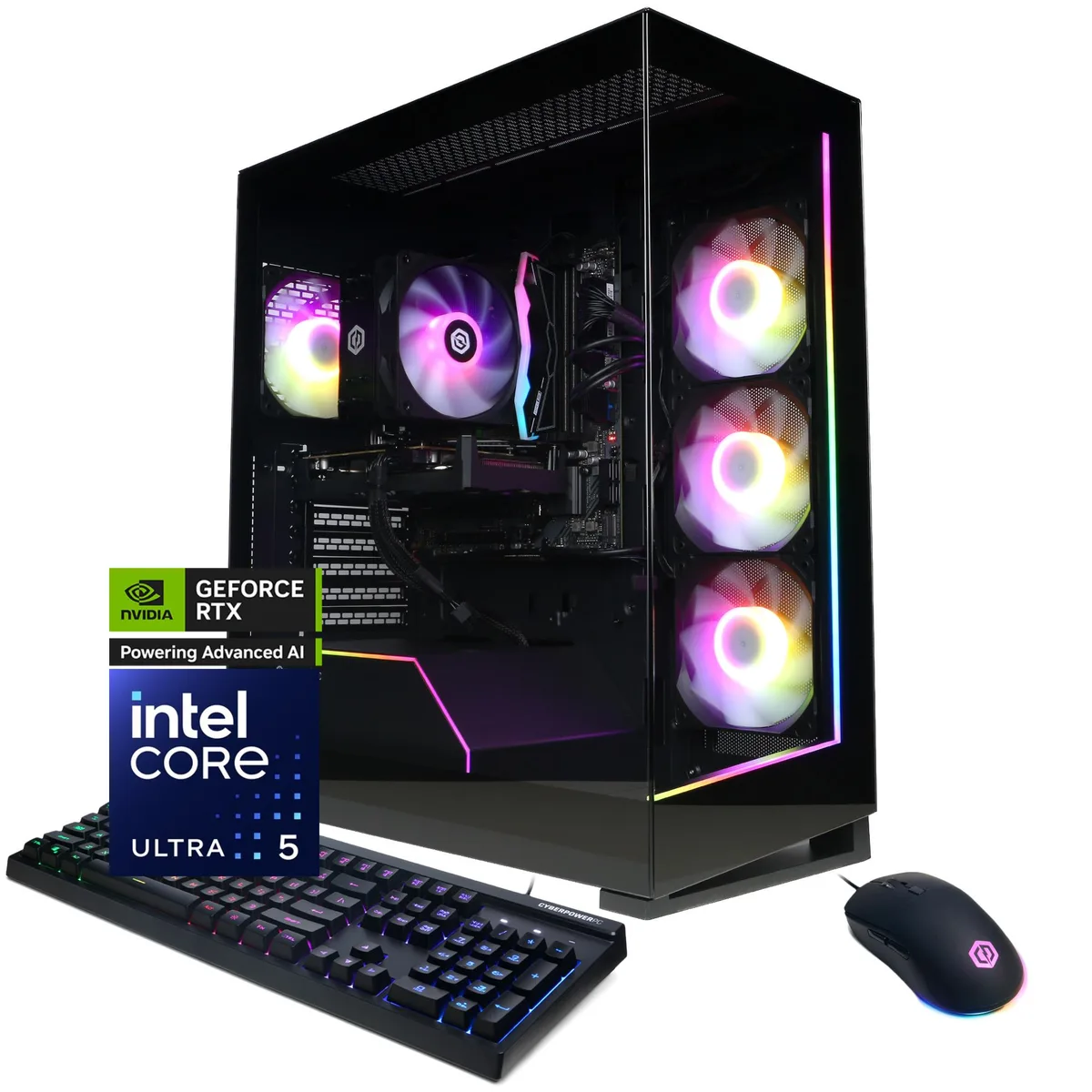 CyberpowerPC CyberpowerPC GXL70590 gaming PC Intel Core Ultra 5 225F 16GB DDR5 RTX 5060 Ti 8GB 2TB NVMe — product photo