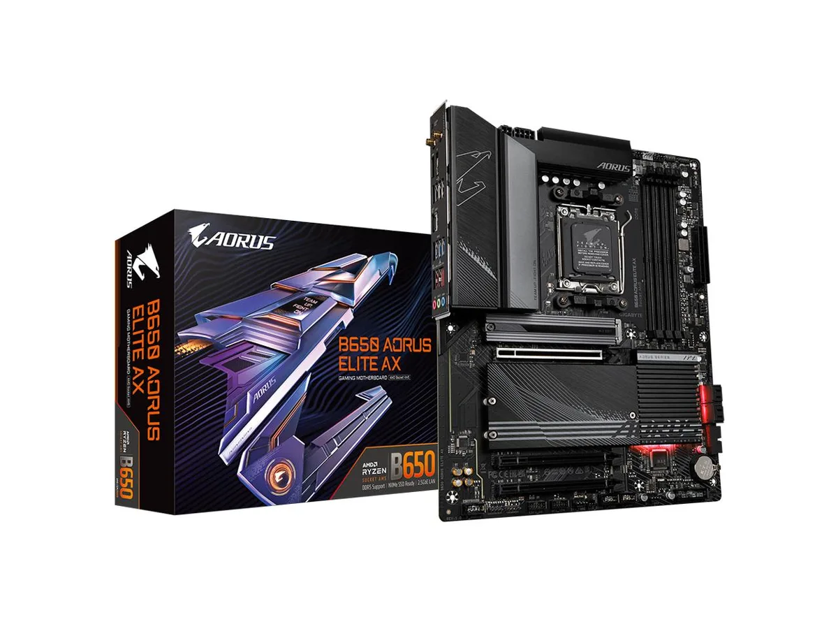 GIGABYTE GIGABYTE B650 AORUS ELITE AX AM5 LGA 1718 AMD motherboard — photo du produit