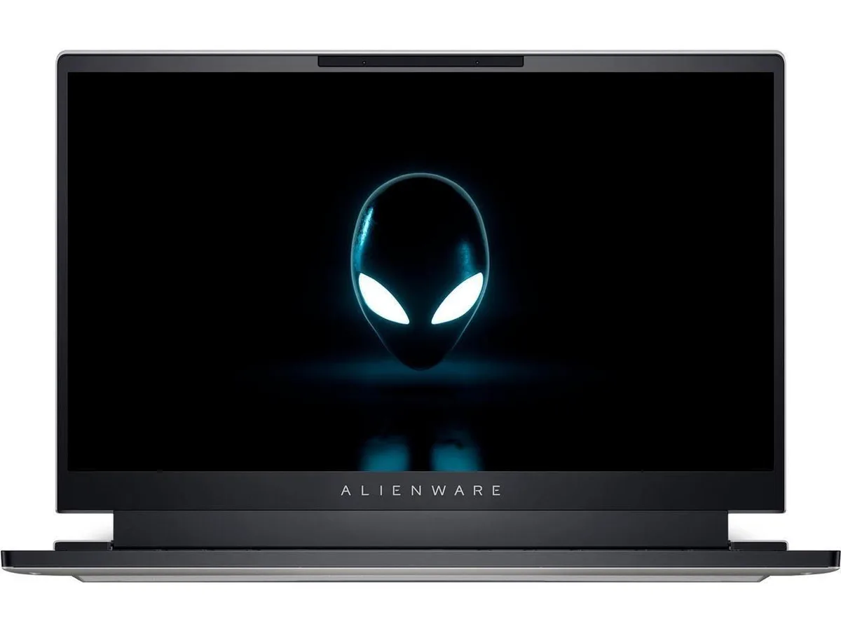 Thin 14 inch Lunar Light laptop with dual-torque hinge