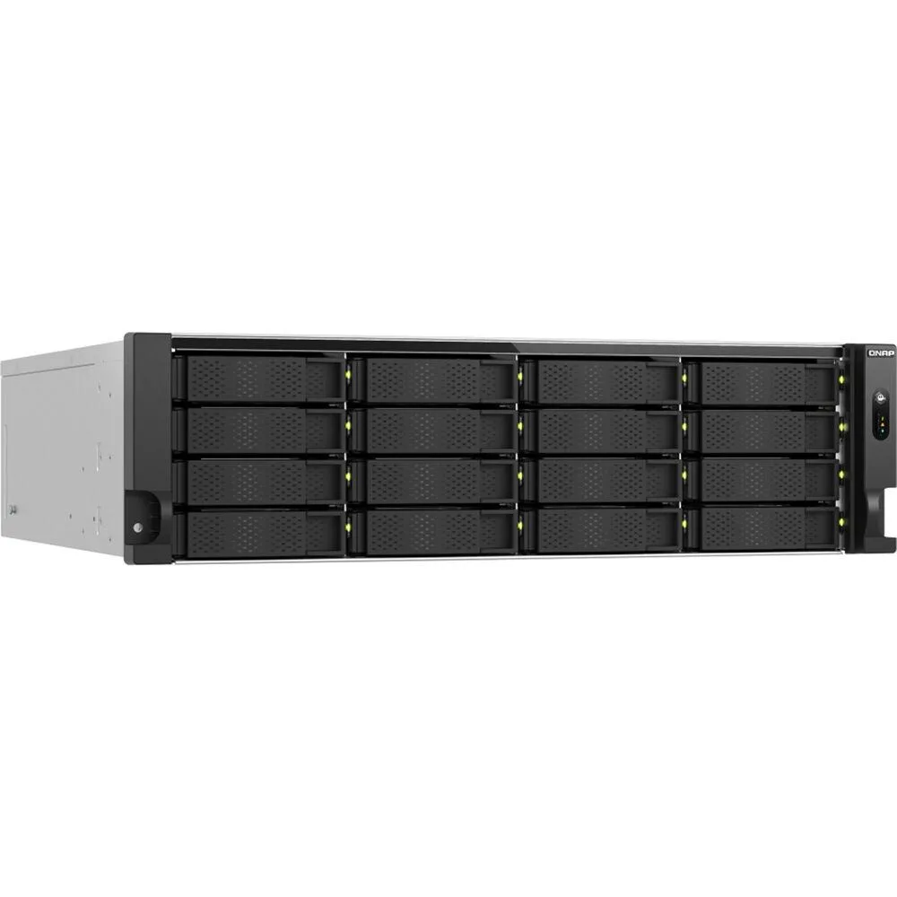 Qnap Qnap TS-H1677AXU-RP-R7-32G-US 16-bay rackmount NAS, Ryzen 7000, 32GB DDR5 — Produktfoto