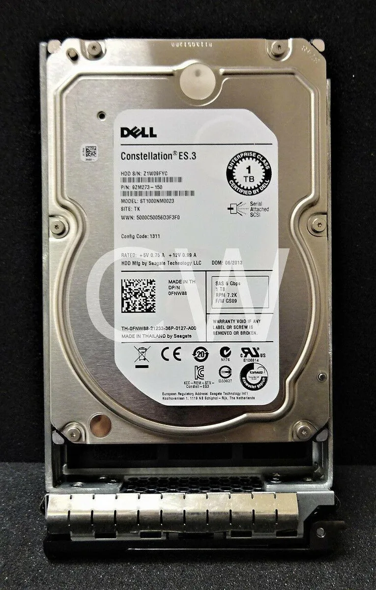 DELL DELL ST1000NM0023 1TB 7200RPM SAS 3.5" internal hard drive — 商品写真
