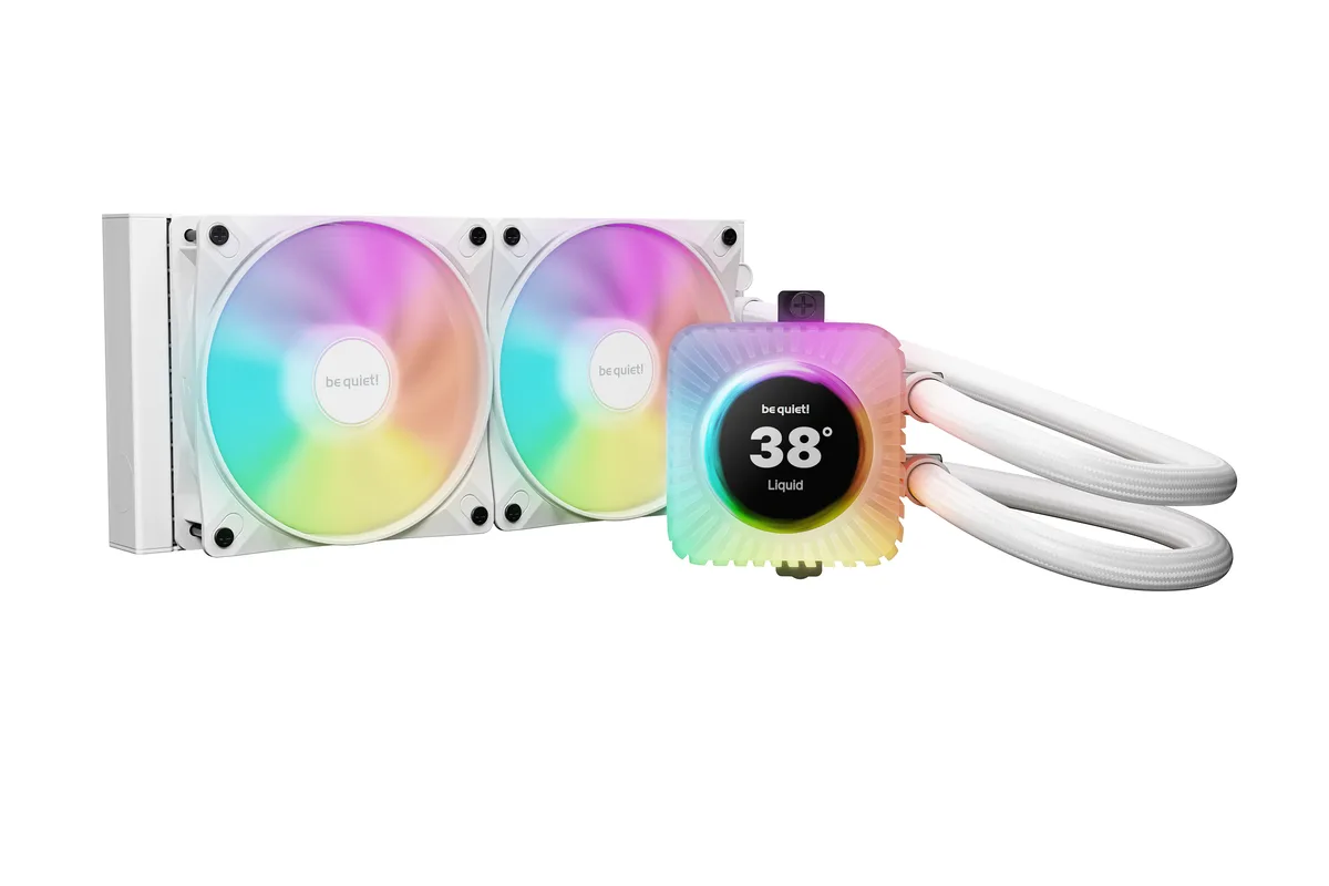 be quiet! be quiet! Light Loop IO LCD 240mm White BW035 liquid cooler — foto del producto